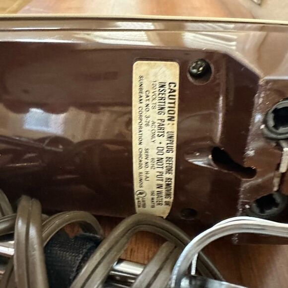 Vintage Sunbeam Hand Mixer works all parts included - Picture 5 of 14